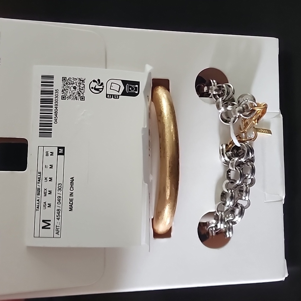 ZARA Two Pack of Medallion Charm Bracelet - Picture 10 of 11